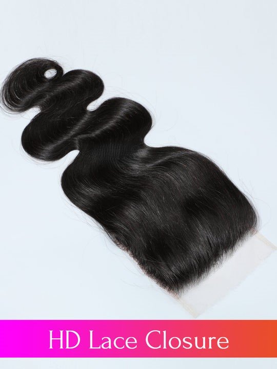 Body Wave Hair 4X4 inch HD Lace Closure