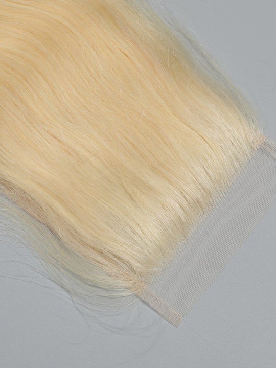 613 Hair Transparent Lace Closure Silky Straight 4X4 inch